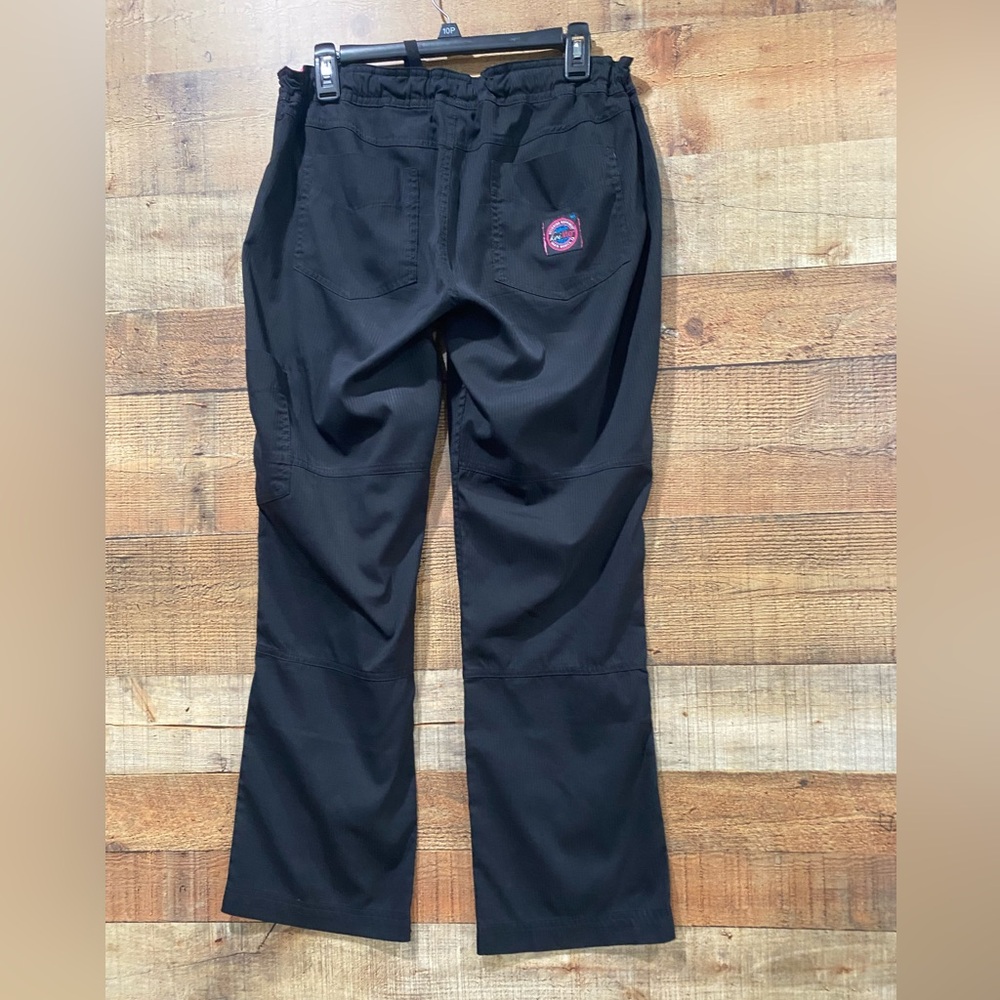 Koi Lite Slim Fit Mechanical Santa Monica Black Scrub Pants Sz Medium Petite - Picture 4 of 6